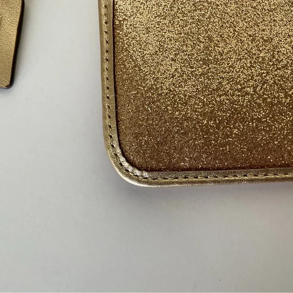 COACH GOLD GLITTER WRISTLET NWT - Picture 7 of 16